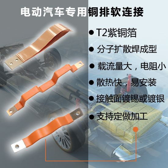 电动汽车电池铜软排